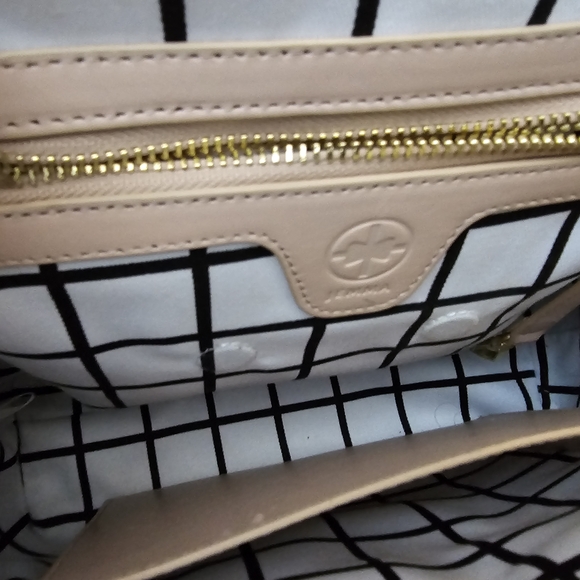 Jemma Jo Jo Blush Pink Kiss Lock Structured Top-Handle Satchel - Picture 14 of 16